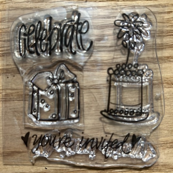 Clear Assorted Birthday Stamp Set - Picture 5 of 8